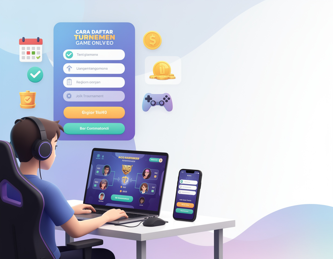 Ilustrasi cara daftar turnamen game online juta100 untuk turnamen game online juta100
